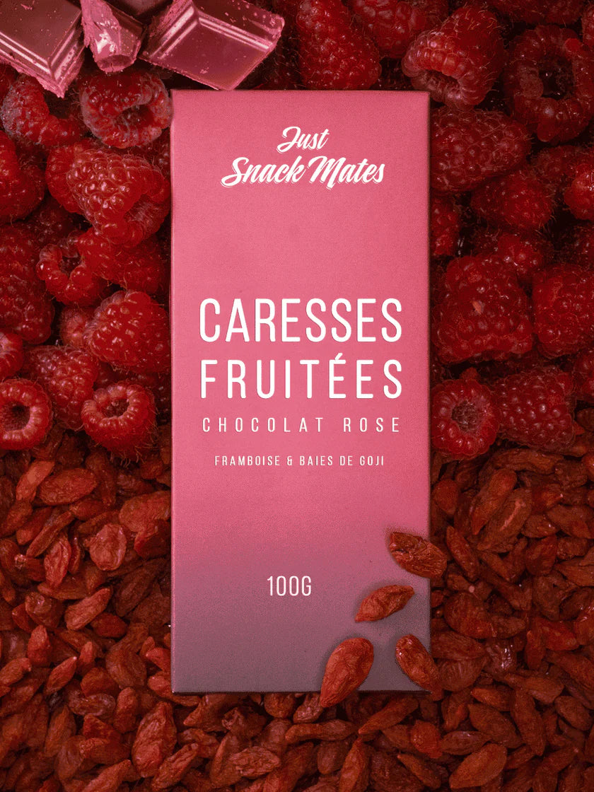 Chocolat Aphrodisiaque Rose Framboise | Just Snack Mates